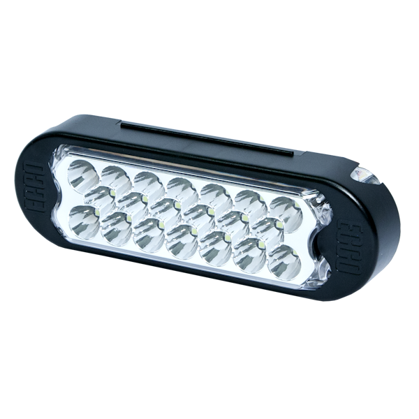 ECCO 3861A 3861 Series Directional LED Light (Amber, Oval Grommet Mount)