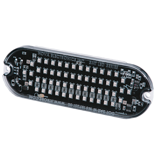 ECCO 3920A 3920 Series Directional LED Warning Light (Amber, Oval Grommet Mount)