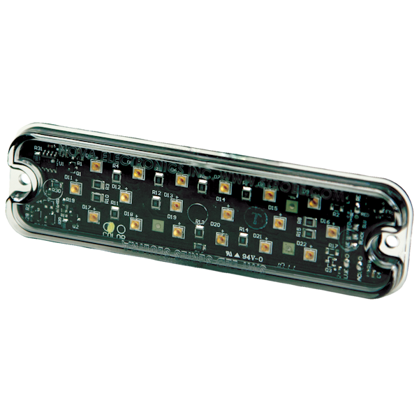 ECCO 3932B 3932 Series Directional LED Warning Light (Blue, Rectangular Surface Mount)