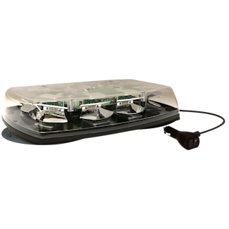 ECCO 5587CA-VM Reflex 5587 Series LED Minibar (Clear Lens, Amber LED, Vacuum-Magnet Mount)