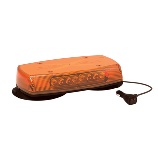 ECCO 5590A-VM Reflex 5590 Series LED Minibar (Amber Lens, Amber LED, Vacuum-Magnet Mount)