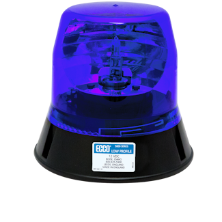 ECCO 5813B 5800 Series Low-Profile Rotating Halogen Beacon (3-Bolt Mount, Blue)