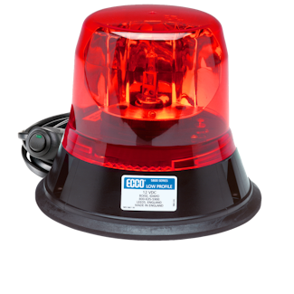ECCO 5813R-MG 5800 Series Low-Profile Rotating Halogen Beacon (Magnet Mount, Red)