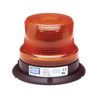 ECCO 6410B 6410 Series Low-Profile Flashtube Strobe Beacon (3-Bolt Mount, Blue)