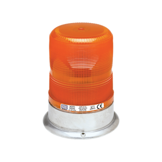 ECCO 6690A 6690 Series High-Profile Flashtube Strobe Beacon (3-Bolt Mount, Amber)