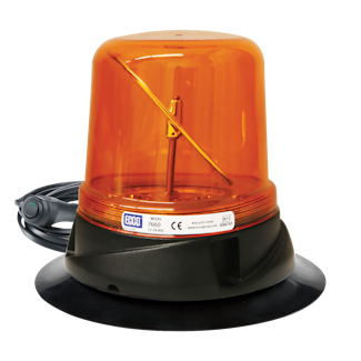 ECCO 7660A-VM RotoLED 7660 Series Hybrid LED Warning Beacon (Vacuum-Magnet Mount, Amber Lens)
