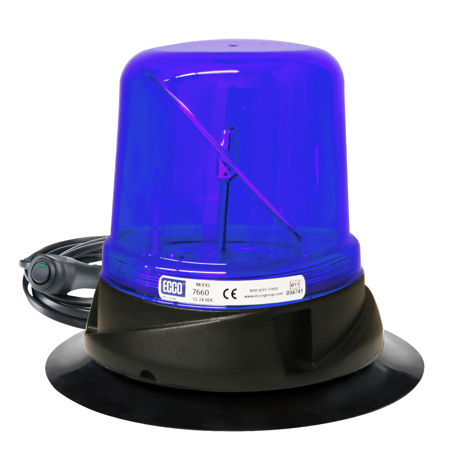 ECCO 7660B-VM RotoLED 7660 Series Hybrid LED Warning Beacon (Vacuum ...