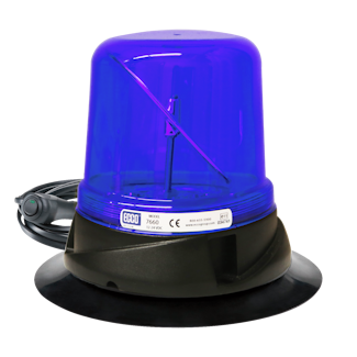 ECCO 7660B-VM RotoLED 7660 Series Hybrid LED Warning Beacon (Vacuum-Magnet Mount, Blue Lens)