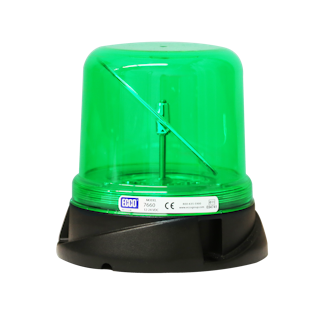 ECCO 7660G RotoLED 7660 Series Hybrid LED Warning Beacon (3-Bolt Mount, Green Lens)
