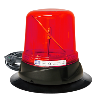 ECCO 7660R-VM RotoLED 7660 Series Hybrid LED Warning Beacon (Vacuum-Magnet Mount, Red Lens)