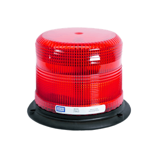 Ecco 7965r Pulse Ii 7965 Series Low-profile Led Beacon (3-bolt Mount, Red)