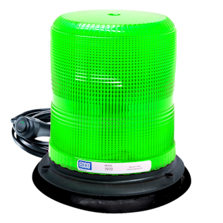 ECCO 7970G-VM Pulse II 7970 Series Medium-Profile LED Beacon (Vacuum-Magnet Mount, Green)