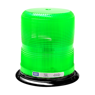 ECCO 7980G Pulse II 7980 Series Medium-Profile Heavy Duty LED Beacon (3-Bolt Mount, Green)