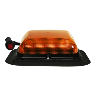 ECCO EB7180A-VM EB7180 Series Low-Profile LED Warning Beacon (Vacuum-Magnet Mount, Amber Lens)