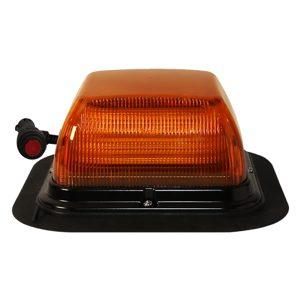 ECCO EB7185AAA-VM EB7185 Series Med-Profile LED Warning Beacon (Vacuum-Magnet, Amber/Amber/Amber)