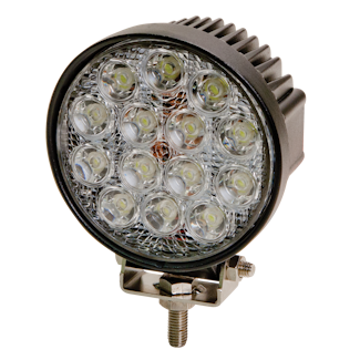 ECCO EW2431 EW2400 Series Round LED Worklamp (16 LED/Flood Beam/1-Bolt Mount)