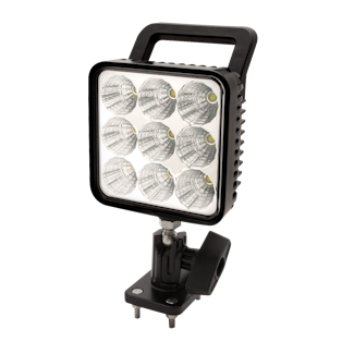 ECCO EW2450 EW2400 Series Square LED Worklamp (9 LED/Switched/Spot Beam/Swivel Mount/Handle)