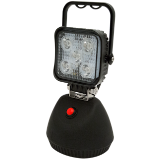 ECCO EW2461-NA EW2400 Series Square LED Worklamp (5 LED/Flood Beam/Chrome/Magnet/Clear)