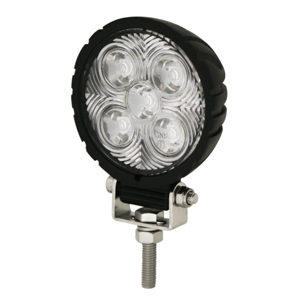 ECCO EW2481 EW2400 Series Round LED Worklamp (5 LED/Flood Beam/1-Bolt Mount)