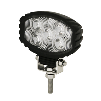 ECCO EW2491 EW2400 Series Oval LED Worklamp (5 LED/Flood Beam/1-Bolt Mount)