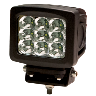 ECCO EW2510 EW2500 Series Square LED Worklamp (9 LED/Spot Beam/Bracket Mount)
