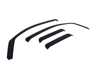 EGR 571505 EGR In-Channel Front and Rear Window Visor Set, Matte Black Finish