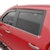 EGR 571665 EGR In-Channel Front and Rear Window Visor Set, Matte Black Finish