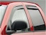 EGR 572451 EGR In-Channel Front and Rear Window Visor Set, Dark Smoke Finish