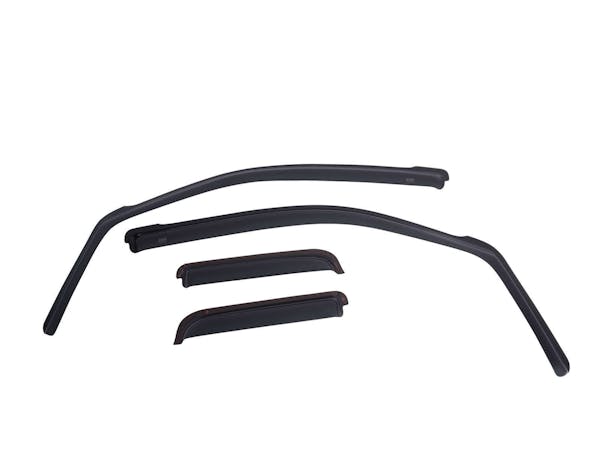 EGR 573151 EGR In-Channel Front and Rear Window Visor Set, Dark Smoke Finish