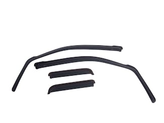 EGR 573191 EGR In-Channel Front and Rear Window Visor Set, Dark Smoke Finish
