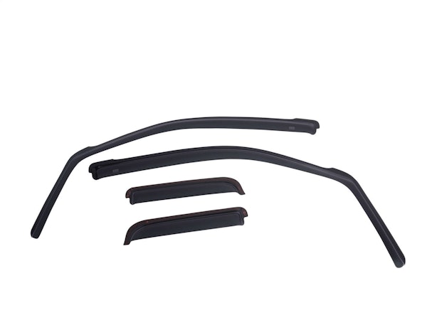 EGR 575155 EGR In-Channel Front and Rear Window Visor Set, Matte Black Finish