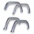 EGR 793914-UX EGR Traditional Bolt-on look Fender Flares set of 4 Painted to Code Ingot Silver