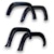 EGR 795084-202 EGR Traditional bolt-on look fender flare CLR Fusion Black set of 4