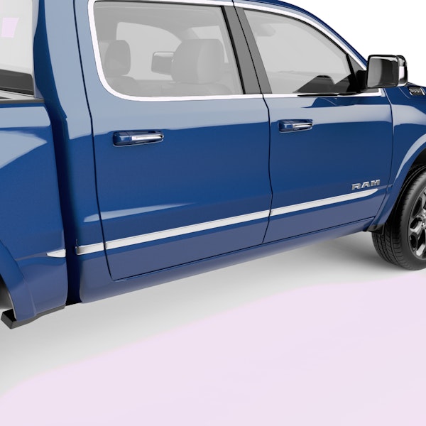 EGR 952694 EGR Chrome Rugged Body Side Molding 4Pc Set