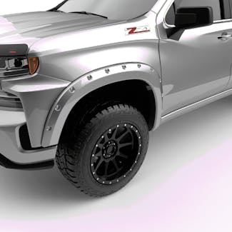 EGR 791694-GAN Traditional Bolt-on look Fender Flares set of 4 Painted to Code Silver Metallic