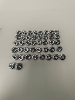EGR KITUSA0016-1 Injection Molded Chrome Push In Bolt Kit