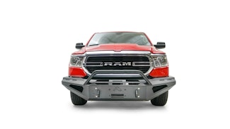 Fab Fours DR19-RS4262-1 Red Steel Front Bumper with Pre-Runner Guard