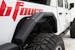 Fab Fours JT1001-B Gladiator Rear Fender System with Flare Bare