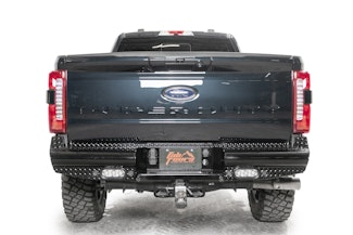 Fab Fours FS23-T5950-1 Black Steel Rear Bumper