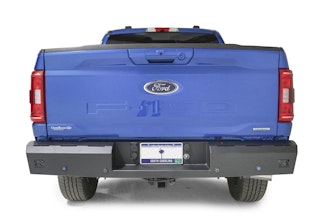 Fab Fours FF21-RT5150-1 Red Steel Rear Bumper