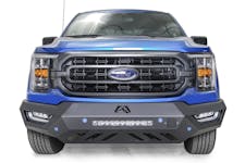 Fab Fours FF21-V5151-1 Vengeance Bumper, No Guard W/Pre-Drilled Sensor Holes; Matte Black Powder Coat