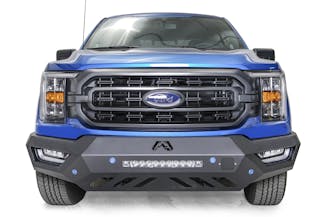 Fab Fours FF21-V5151-1 Vengeance Bumper, No Guard W/Pre-Drilled Sensor Holes; Matte Black Powder Coat