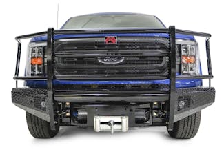 Fab Fours FF21-K5060-1 Black Steel Front Bumper with Full Guard