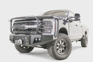 Fab Fours FS23-A5950-1 Ford Super Duty Premium Front Bumper w/  Full grill Guard and ACC