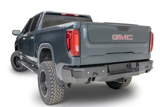 Fab Fours GS23-W5851-1 Premium Rear bumper with Blind Spot Monitor Mount