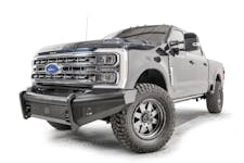 Fab Fours FS23-Q5961-1 Black Steel Elite Front Bumper with No Guard