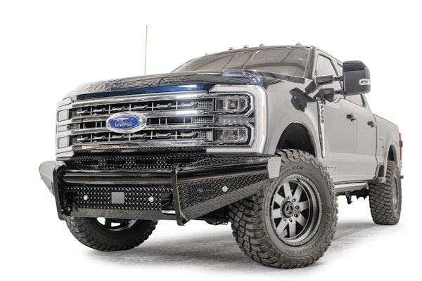 Fab Fours FS23-S5961-1 Black Steel Front Bumper with No Guard