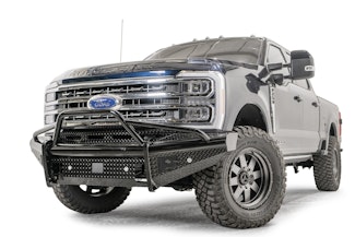 Fab Fours FS23-S5962-1 Black Steel Front Bumper with Pre-Runner Guard