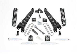 Fabtech K20111 6" Radius Arm System with Performance Shocks