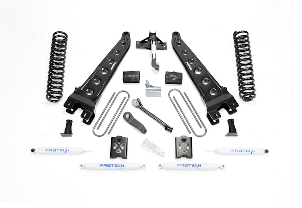 Fabtech K20112 6" Radius Arm System with Performance Shocks